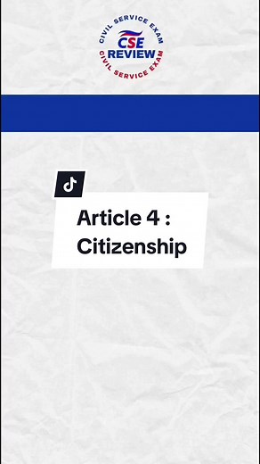 2024 Civil Service Exam Review: Article 4 Citizenship Tips & Techniques