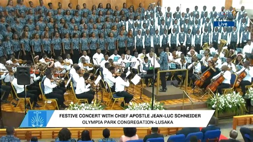 MUSIC CONCERT WITH CHIEF APOSTLE JEAN-LUC SCHNEIDER AT OLYMPIA PARK CONGREGATION - LUSAKA | New Apostolic Church - Zambia