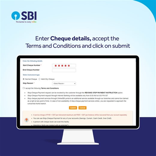 18K reactions · 50 shares | Easily halt cheque payments with a secure process using Internet banking. #SBI #GoDigitalWithSBI #InternetBanking #DeshKaFan #TheBankerToEveryIndian | State Bank of India | Facebook