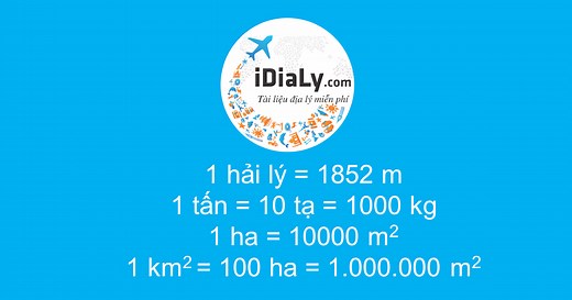 Tổng hợp công thức tính toán trong Địa Lý THPT  (Điểm 10  Địa Lý)