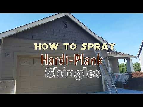 How to Spray Paint Hardi-Plank Shingle Siding.