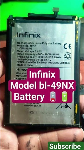 infinix bl-49NX battery 🔋 MODEL solution #battary #dailyupdate #shots #shotsfeed