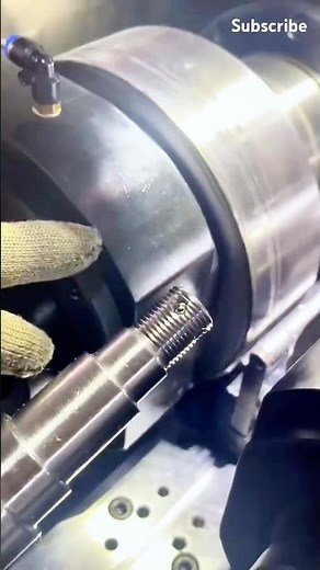 The thread rolling process for automobile parts #tools #technology