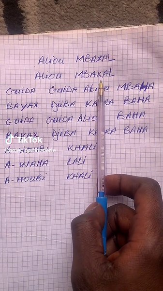 Exploring Haitian Creole Names Written on Graph Paper