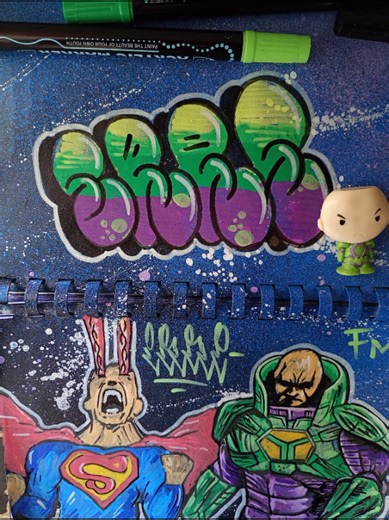 Boceto - Graffiti Lex Luthor #Superman #GansiPremio #2026 #errezoid ✨