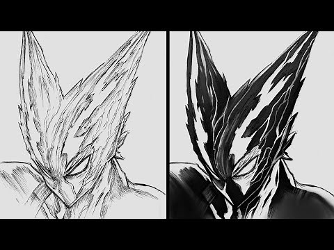 How to draw AWAKENED GAROU From ONE PUNCH MAN [Using Only ONE PEN]