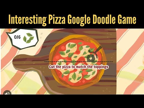 History of Pizza Google Doodle allows to play an interesting Pizza-Slicing Game
