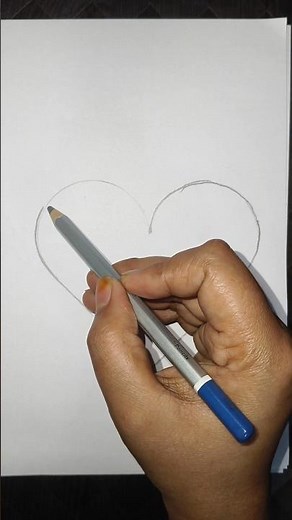 Quick Heart Drawing Trick ❤️ | Easy for Beginners #drawing #art #heart #arttrick