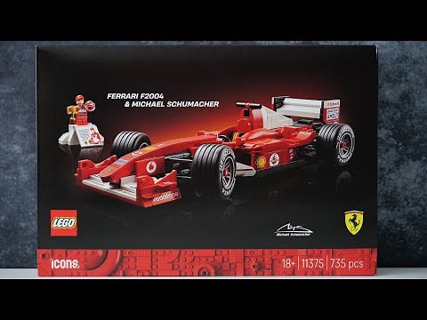 LEGO Icons 11375 Ferrari F2004 & Michael Schumacher - LEGO Speed Build Review