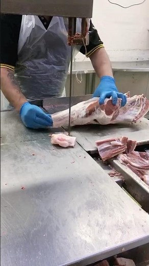 Leg Mutton Lamb Shoulder Skills Cutting Machine Whole#shorts
