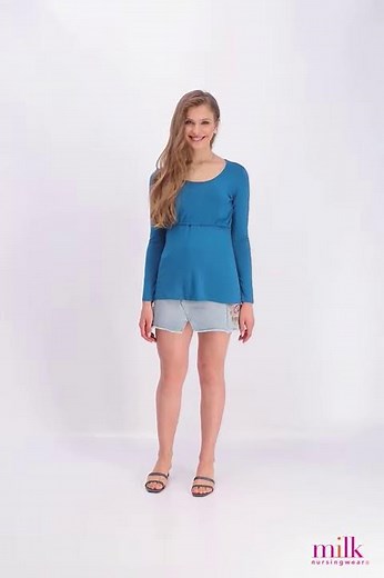 Essential Long-Sleeve Nursing Top - Milk Nursingwear