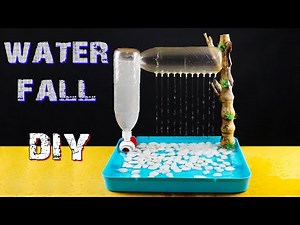 Amazing Waterfall With Plastic Bottles DIY - Beautiful Water Fountain For Home Decoration