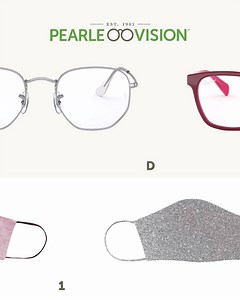 6.5K views · 35 reactions | Whether you're matching your frames to your face mask or the other way around, wearing them together is a winning combo. What's your favorite pair? | Pearle Vision | Facebook