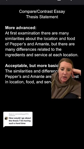 Thesis Statement Examples for Compare and Contrast Essay