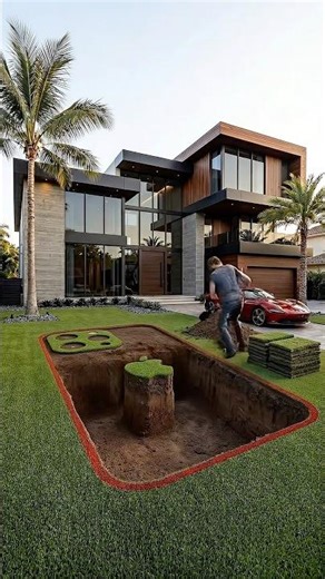 I Built a LUXURY Copper Pool With a Secret APPLE Table! 🍎✨