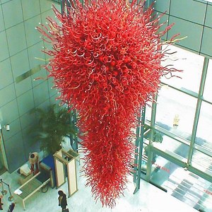 [Hot Item] Modern Luxury Lamp Staircase Banquet Hall Hotel Lobby Glass Project Chandelier