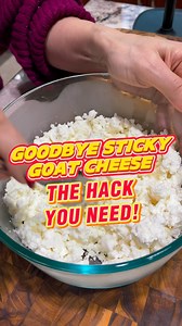 Christina | Private Chef & Culinary Strategist on Instagram: "Tired of sticky goat cheese? Try this quick hack to crumble it perfectly every time—no mess, no fuss, just fresh, pure flavor! #goatcheese #cookingtips #cookinghacks #cheese #cooking #findyourpeak"
