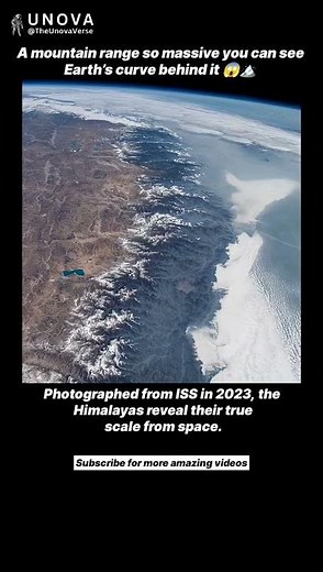 Mount Everest from 413 km Above Earth 🌍🏔️