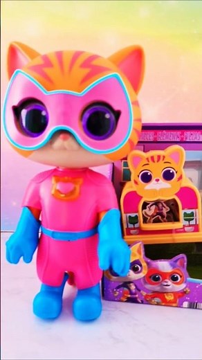 SUPER KITTIES 😸 PLAYSET I Satisfying Unboxing #shortsfeed #toys #Unboxing #Satisfying #fun #cute
