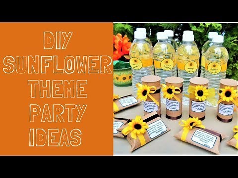 DIY Sunflower Theme Birthday Party Ideas on a Budget