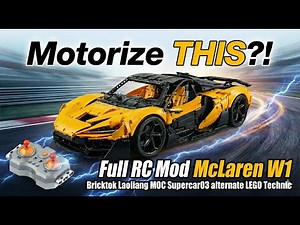 Motorize THIS?! Full RC Mod McLaren W1 Bricktok Supercar03 alternate LEGO Technic #mclarenw1 #rcmod