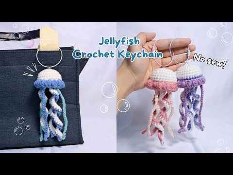 no-sew jellyfish crochet tutorial | how to crochet a jellyfish