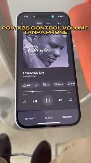 Controlling Volume and Music from Afar with Edifier X2S Earphones