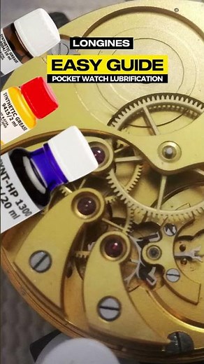Pocket Watch Lubrication Made Easy | Longines Watch Oil Guide with Moebius #watches #longines