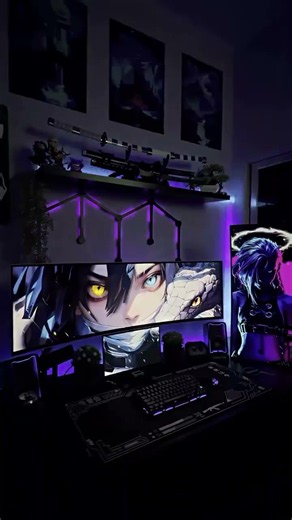 Best Asthetic pc Set-up #gamingsetup #roomsetup