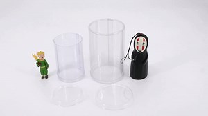 Custom Plastic Cylinder clear Box Transparent Round Tube PET PVC Packaging with Plastic Lid