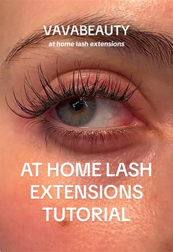 At Home Lash Extensions Tutorial Using Vava Lash Ivy