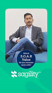 At Sagility, the S.O.A.R. values are more than words; they’re the principles that guide how 40,000 of us work, decide, collaborate, and lead every day. Join us as Udayan M, Head of Operations - India, shines the light on one of those values to life through a real example, showing what it looks like when a value moves from aspiration to action. Whether it’s Sparking Curiosity to innovate, moving as One Team in One Direction, taking bold Action for Results, or doing what’s Right by the Right Purpo