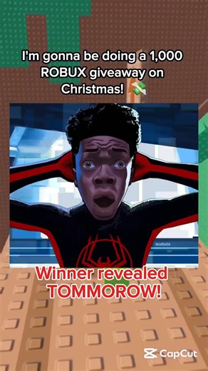 1k robux giveaway! (WINNER REVEALED TOMMOROW!) #roblox #robloxrant #rblx #relatable