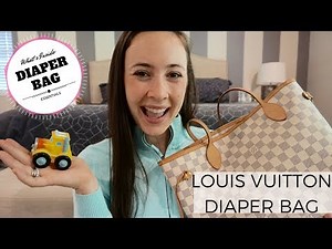 What's In My LOUIS VUITTON NEVERFULL Diaper Bag - Luxury Purse Review & Essentials