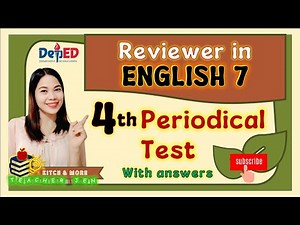 4th Periodical Test Reviewer in English 7 | 100 items | Matatag Curriculum