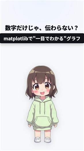 数字だけじゃ伝わらない？｜matplotlibで一目でわかるグラフを描く #shorts