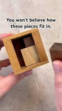 This wooden puzzle breaks everyone's brain #challenge #puzzle