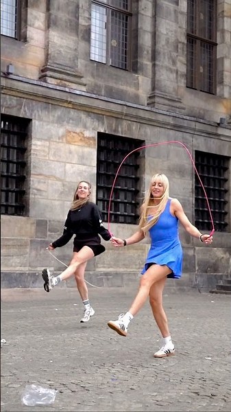 Dam good jump rope duet 😉🇳🇱 #jumprope #skipping