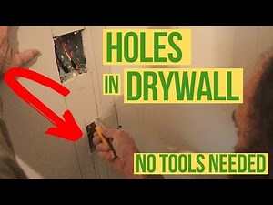 How to Cut holes in Drywall By Hand