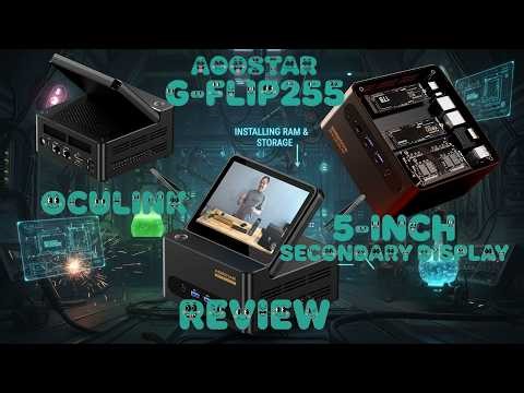 Touchscreen on a Mini PC?! The AOOSTAR G-Flip255 Review and Barebones PC Build #Aoostar