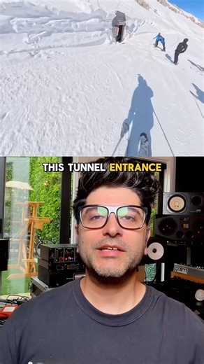 Black wall expert ski slope in Kazakhstan