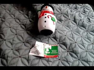 Christmas house motion sensor snowman