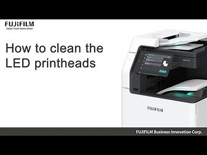 How to clean the LED printheads