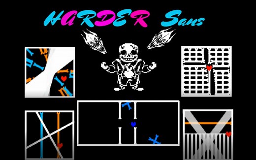 [Undertale自制]更困难的Sans战斗（带地址）--Undertale Harder mode sans Fight