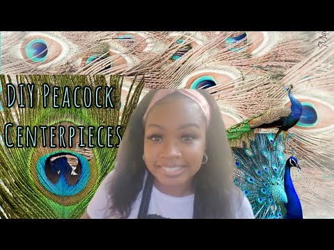 Create 🦚 peacock themed birthday/wedding centerpieces