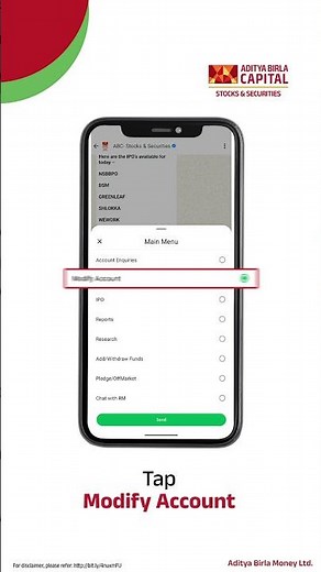 Account Modification now just a WhatsApp away!