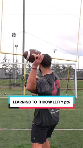 Learning to Throw Left-Handed in Football