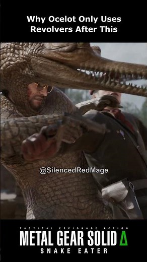 Why Ocelot Only Uses Revolvers After This #metalgearsolid #mgs3