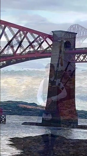 Bagpipes - Scotland The Brave Live At The Forth Bridges! #shorts