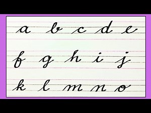 Cursive Writing ( a to z ) small english letters, cursive alphabet lowercase for beginners, lkg, ukg